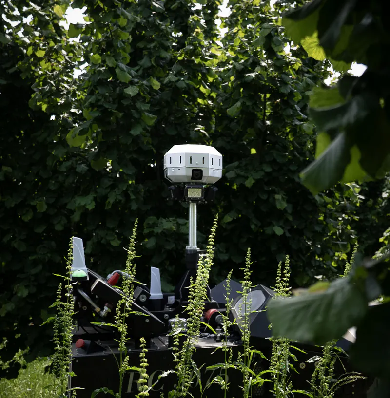 Sistema di posizionamento di RC 3075 tra la vegetazione